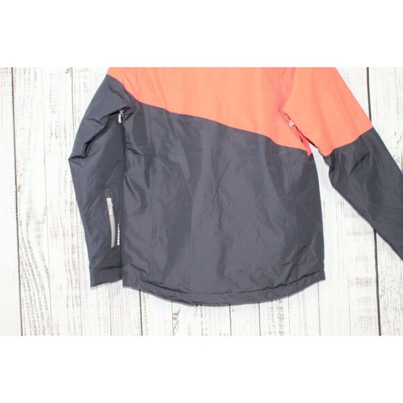 LL Bean Wildcat Waterproof Insulated Ski Jacket Orange Navy Size Medium - Picture 11 of 12